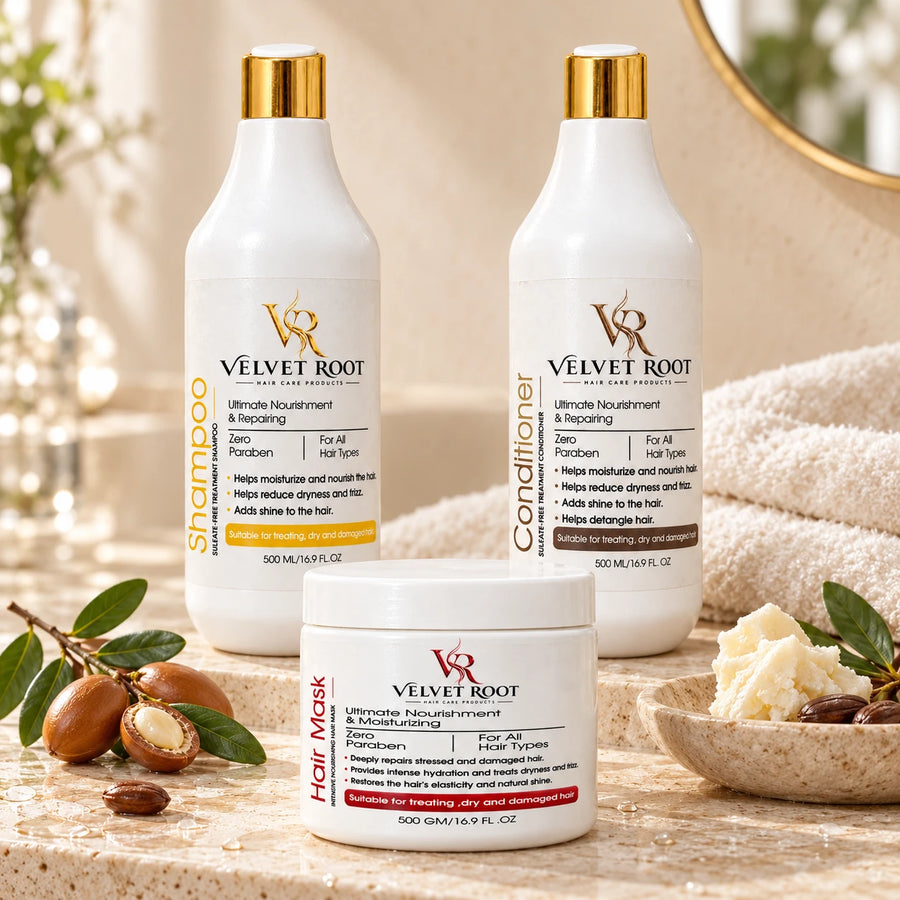 مجموعة التغذية والترطيب من Velvet Root